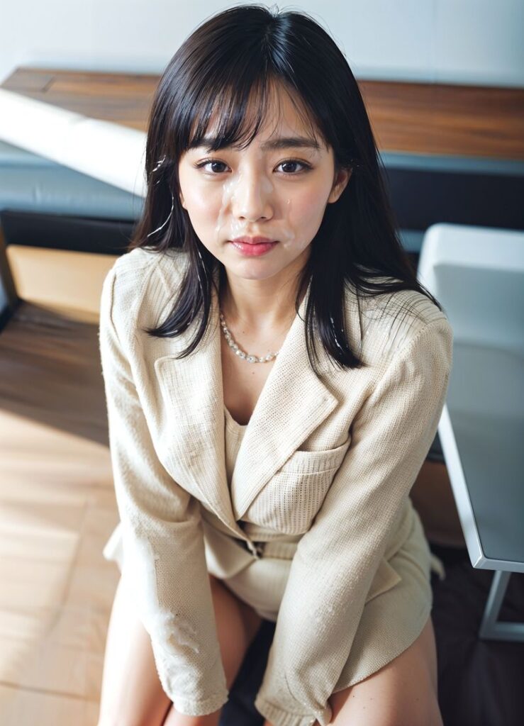 ザーメンぶっかけて女性を汚すAI生成画像集！｜d_420899 無料 同人エロCG画像 ぶっかけ 画像4