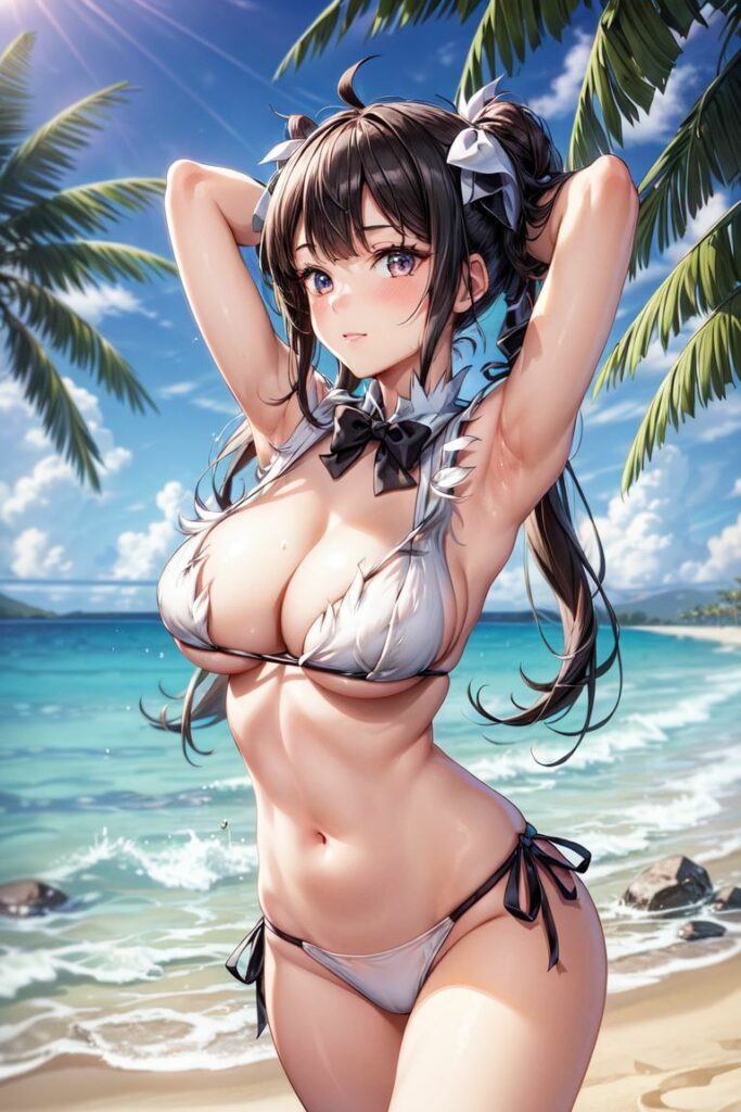 【同人エロCG画像】ダ●まちのヘ●ティアがエロボディに水着姿で抜けるｗ｜d_421860 同人エロCG画像 イラスト・CG集 画像1