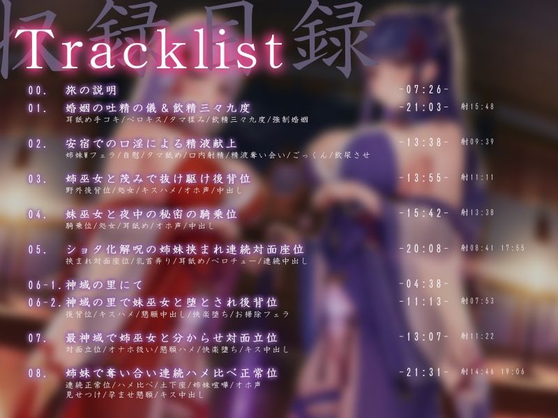 【同人エロボイス/ASMR】自称「高貴な巫女」姉妹をチンポで解らせる！下品な喘ぎ声のギャップが抜ける！【【ハメ比べ】退妖巫女の分からせ淫旅抄 〜刻まれし姉妹淫紋〜】 無料 同人エロボイス/ASMR ASMR 画像8