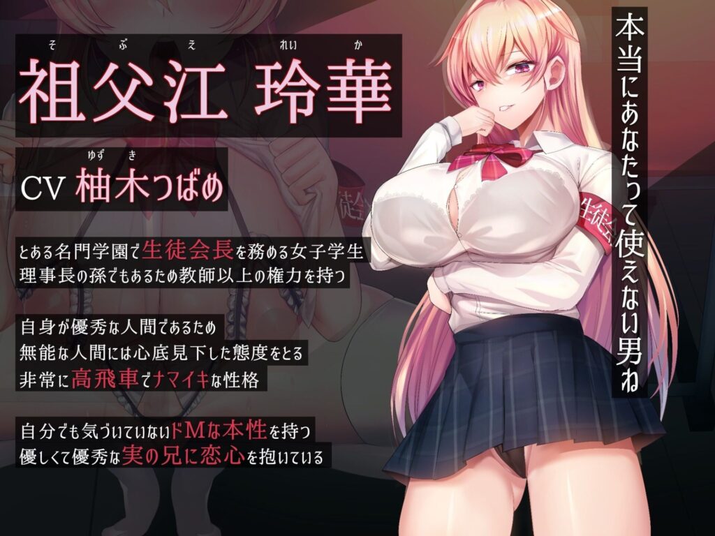 【同人エロボイス/ASMR】生意気な巨乳生徒会長に催眠を掛けて好き放題イタズラするお話｜d_244192 無料 同人エロボイス/ASMR ASMR 画像4