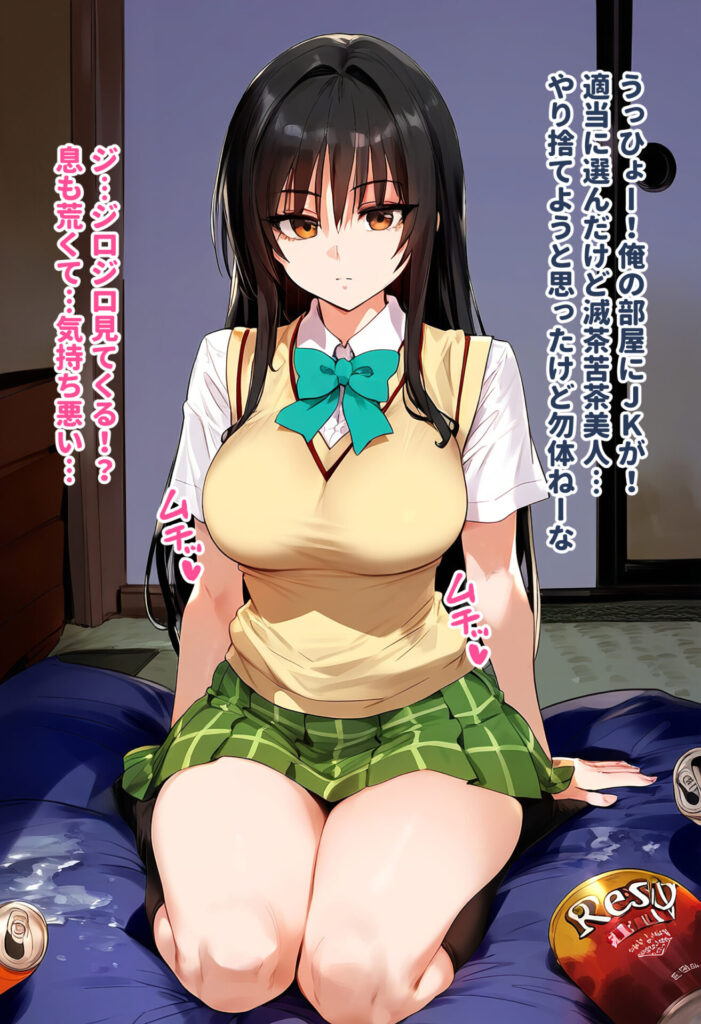 【同人エロCG画像】催眠部屋でおじさんにスク水セックスで妊娠孕ませ種付けセックスされちゃう古手●唯｜d_413402 無料 同人エロCG画像 ぶっかけ 画像4