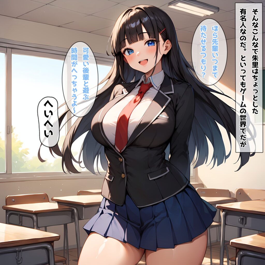 【同人エロCG画像】後輩三人とハーレムセックス！黒髪JKのフェラやトイレで立ちバックセックス等のエロイラスト集がマジ抜けるｗ｜d_433443 無料 同人エロCG画像 ハーレム 画像4