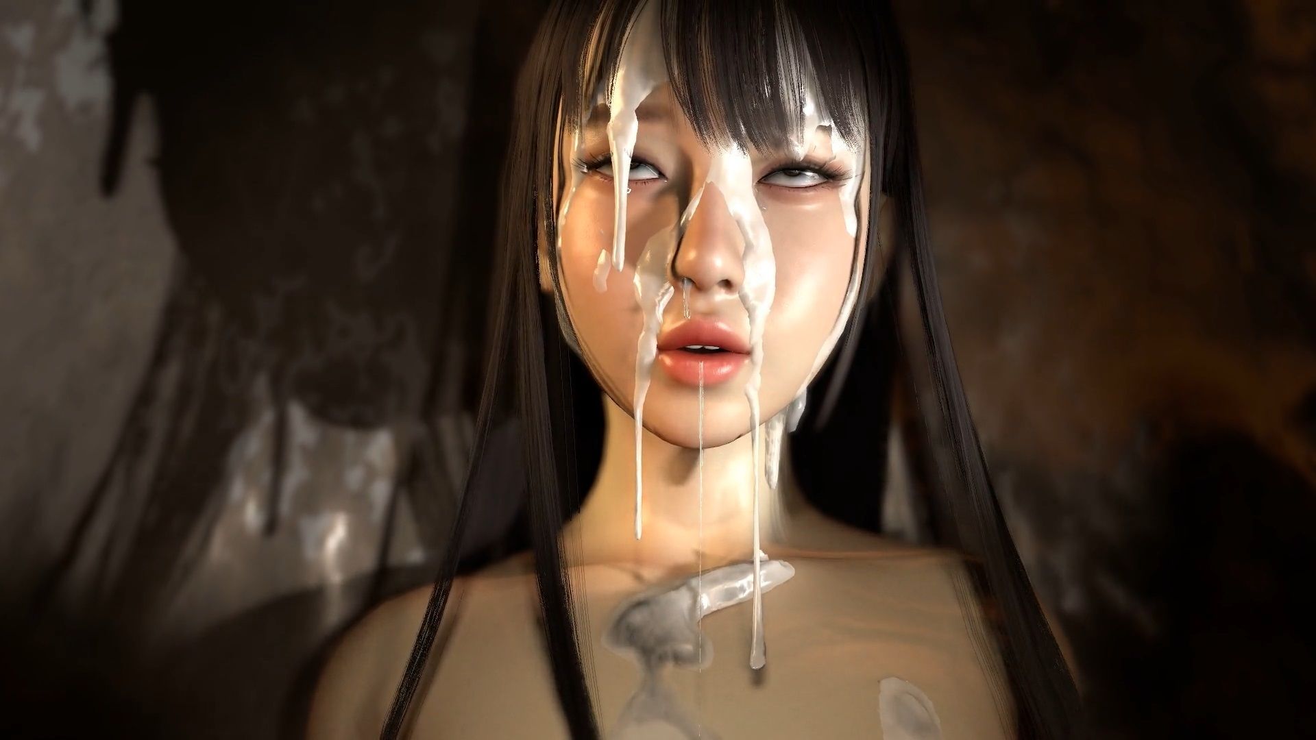 【無料エロアニメ】串刺し3Pセックスでロングヘアーの美少女が汚される！｜d_439916 無料 エロアニメ 3P・4P 画像7