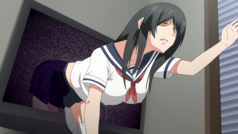 【エロアニメ】呪いのエロビデオから出てきた制服巨乳少女に性的いたずらをしちゃって・・・｜h_402mjad00151 無料 エロアニメ フェラ 画像3