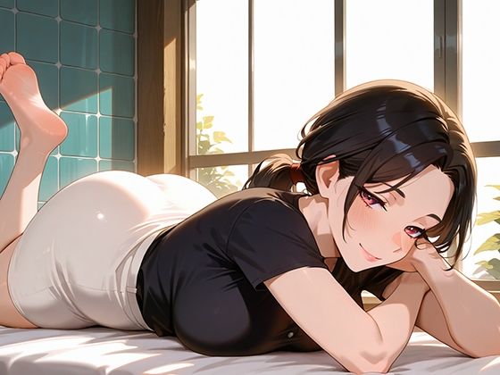 【同人エロCG画像】巨乳人妻が優しくオナサポ！フェラしたりオナホを使ってしごいてくれる！｜d_495259 無料 同人エロCG画像 オナサポ 画像1