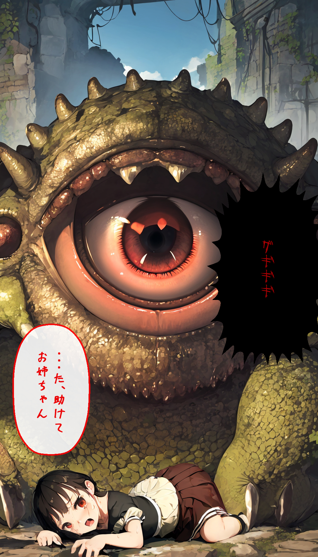 【同人エロ画像】釘〇野薔薇が呪霊に性処理玩具にされてハメ撮り放尿撮られて孕まされる｜d_538765 無料 同人エロCG画像 イラスト・CG集 画像21