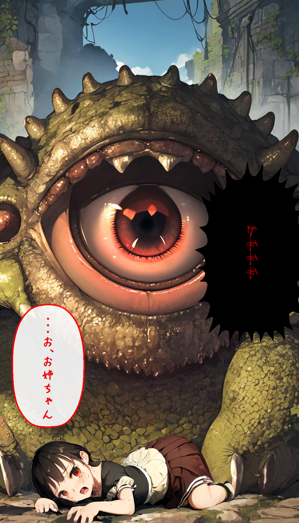 【同人エロ画像】釘〇野薔薇が呪霊に性処理玩具にされてハメ撮り放尿撮られて孕まされる｜d_538765 無料 同人エロCG画像 イラスト・CG集 画像26