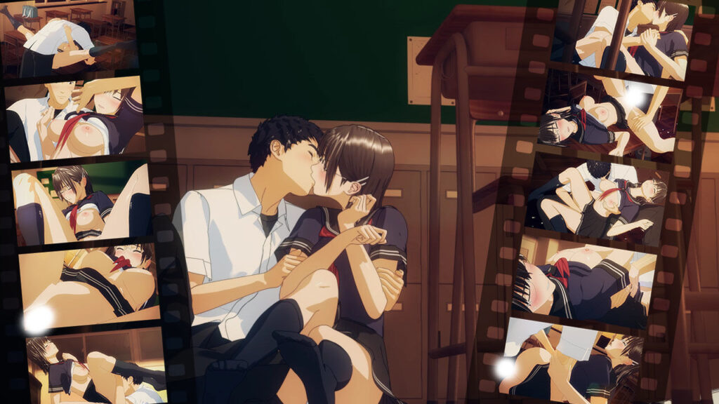 【エロアニメ】教室でJKとイチャラブエッチ！！｜d_107136 無料 エロアニメ パイパン 画像3