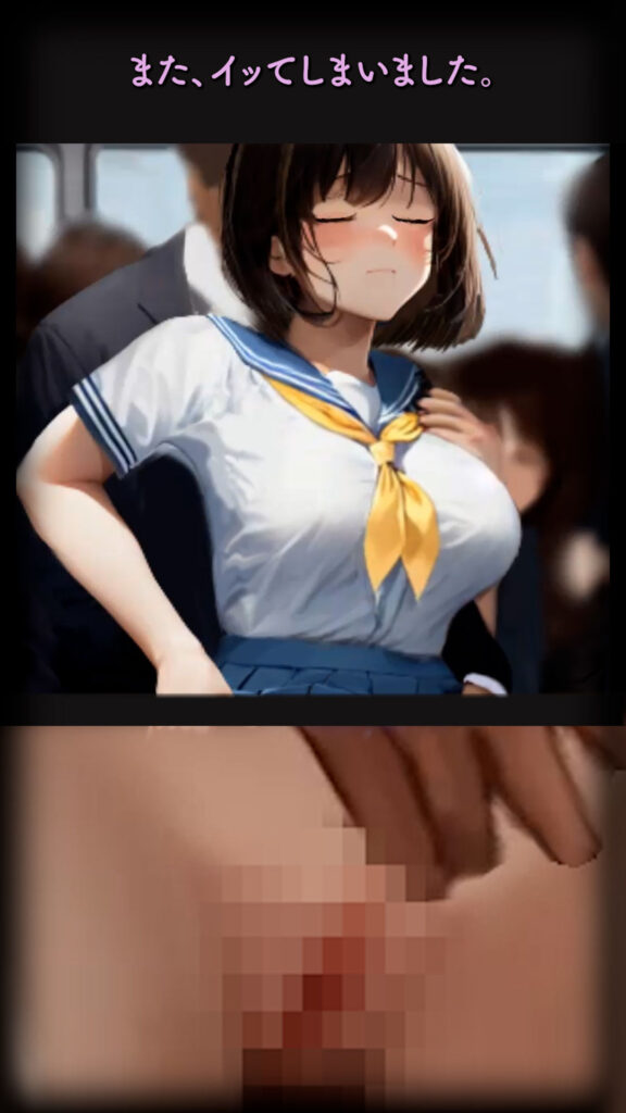 【エロアニメ】痴漢被害の告白！ノーパンJKが・・・｜d_304218 無料 エロアニメ 制服 画像8