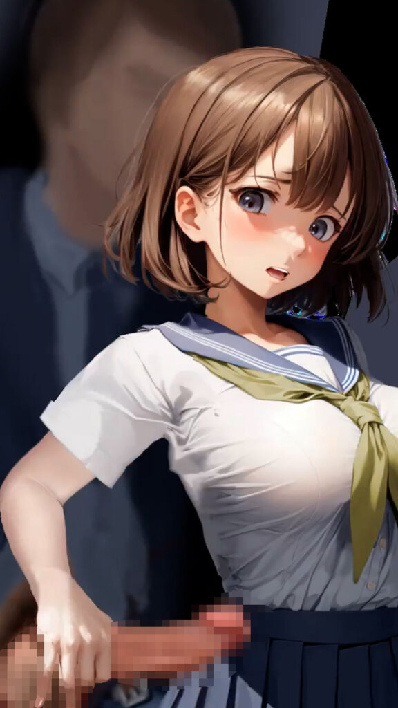 【エロアニメ】痴漢被害の告白！ノーパンJKが・・・｜d_304218 無料 エロアニメ 制服 画像9