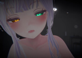 【エロアニメ】Vtuberの雅乃つむぎがラブラブ生ハメ！耳元で優しく囁いて射精に導いてくれる！｜d_533835