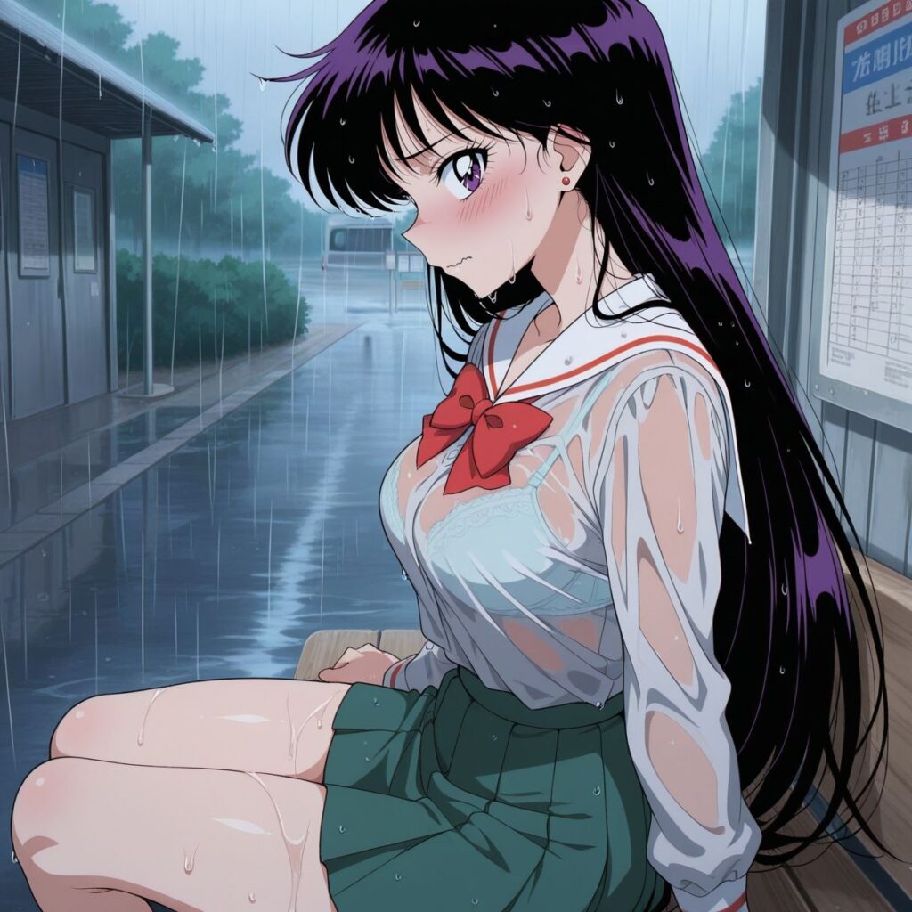 【同人エロCG画像】汚される美少女戦士！教室でフェラしたり野外で騎乗位中出しエッチしちゃう｜d_542368 無料 同人エロCG画像 制服 画像1