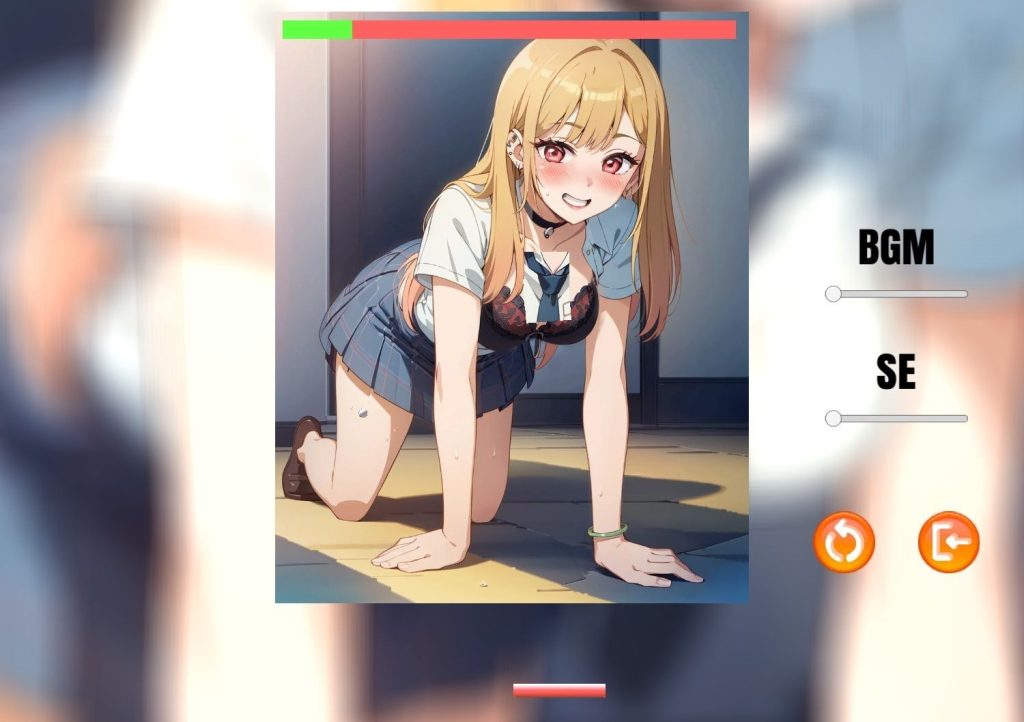 脱衣ブロック崩し！制服＆水着姿でラブラブデート！ 同人エロゲーム ギャル 画像1
