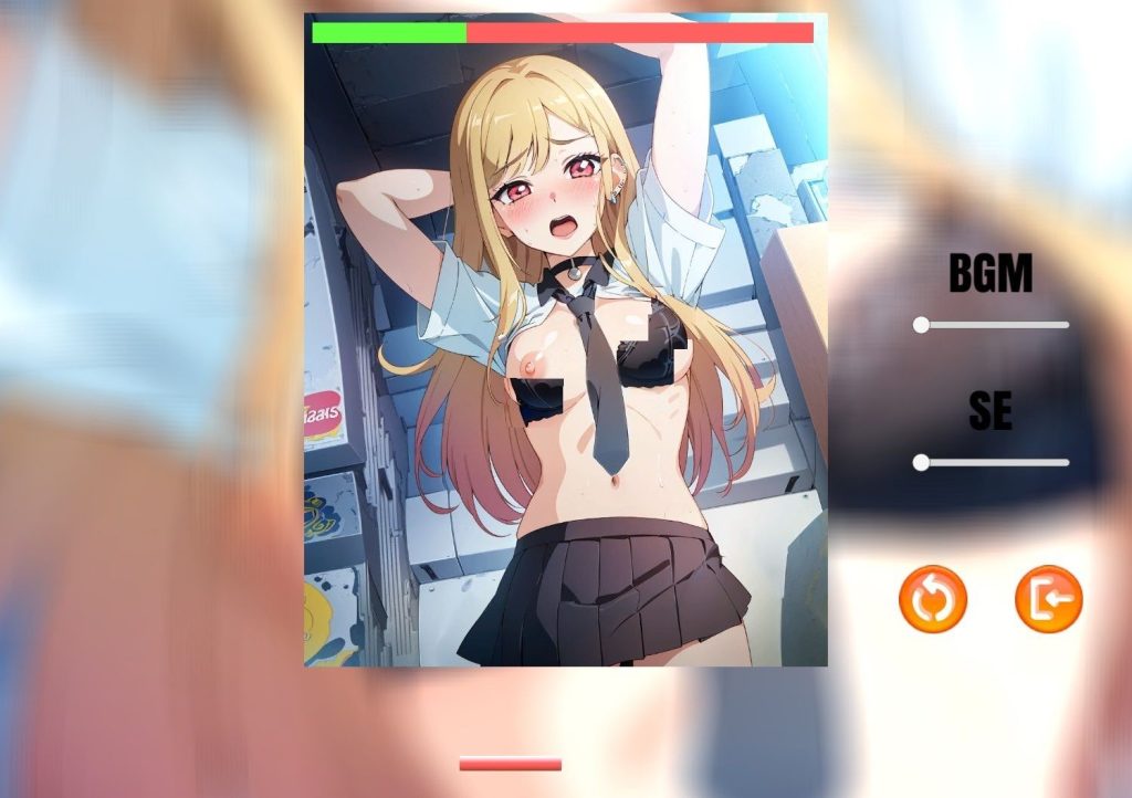 脱衣ブロック崩し！制服＆水着姿でラブラブデート！ 同人エロゲーム ギャル 画像2
