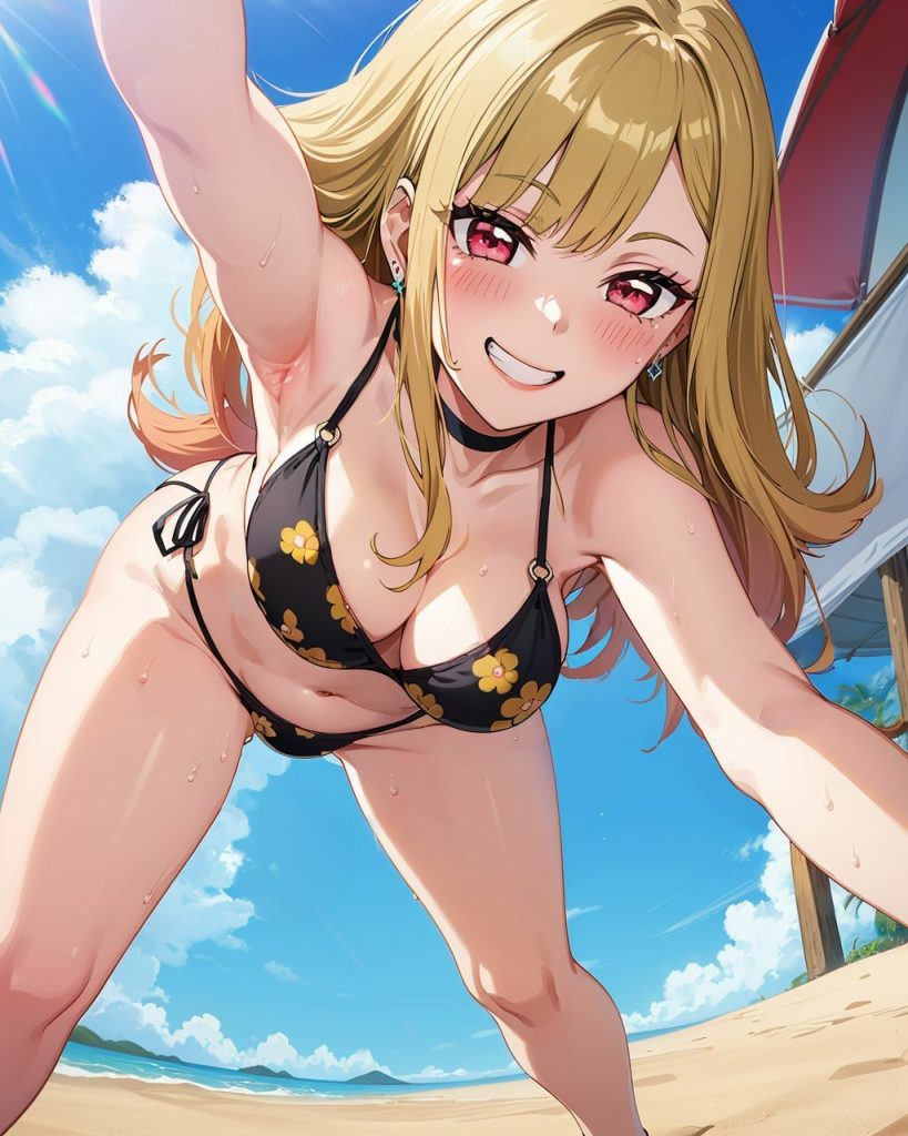 脱衣ブロック崩し！制服＆水着姿でラブラブデート！ 同人エロゲーム ギャル 画像9