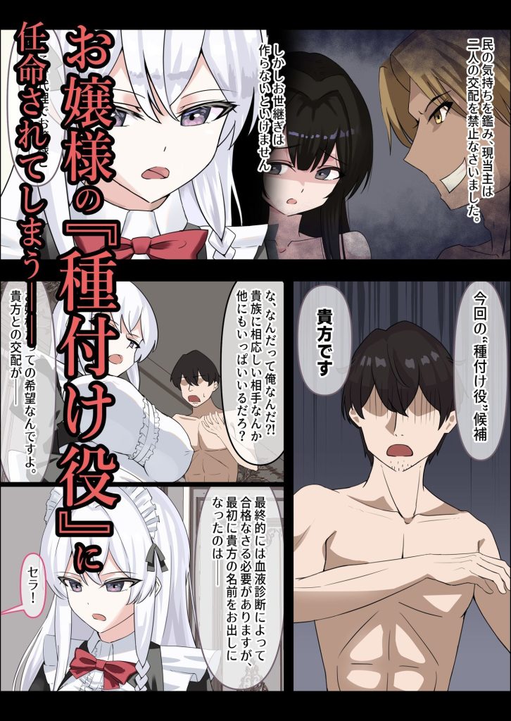 種付役にされた俺×お嬢様｜処女令嬢を孕ませる背徳中出し物語【同人レビュー】 無料 同人エロ漫画/同人誌 お嬢様・令嬢 画像2