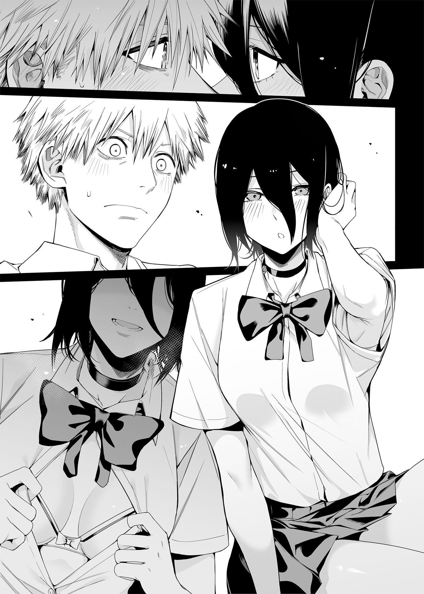 【女装×童貞喪失】鎖鋸割礼｜マキマに主導権を握られ中出し搾精される男の娘デンジ 無料 同人エロ漫画/同人誌 中出し 画像7