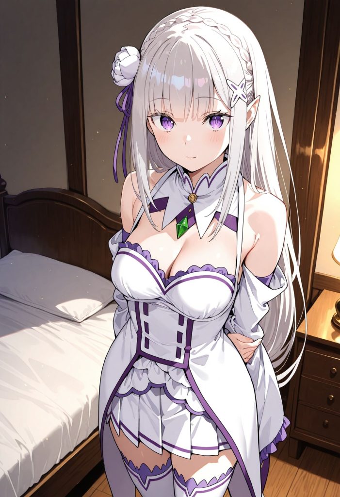 エミ〇アのエロ画像集！フェラにパイズリ→着衣ハメ！妊娠孕ませでボテ腹SEXも！？ 無料 同人エロCG画像 フェラ 画像1