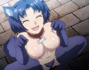 【退魔師×獣耳】人面犬少女の悪堕ちマ○コを退魔師が制裁！悪堕ちマ○コに天誅ザーメン連続中出し