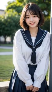 【AI動画】制服JKがおっぱい丸出しダンス｜d_564953