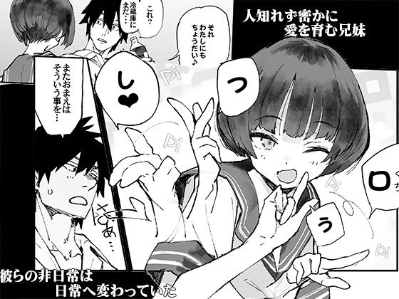 兄妹は純粋に愛し合う！ピルを飲んでる思っていた妹に中出ししまくる兄だが実際は避妊なんてしてなくて・・・ 無料 同人エロ漫画/同人誌 パイパン 画像1