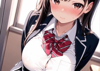 【完堕ち】清楚系黒髪JKが中出し孕ませSEXで快楽堕ちしちゃうエロ画像