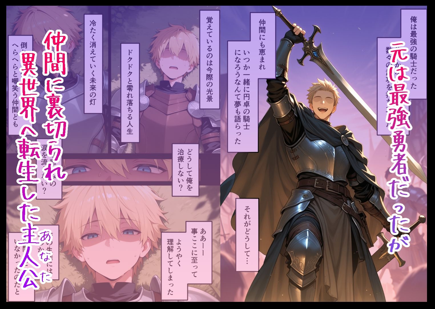 【追撃プレス】女騎士が強制中出しされる！！初めてのセックスで理性がなくなる少女・・・ 無料 同人エロ漫画/同人誌 アクメ 画像1