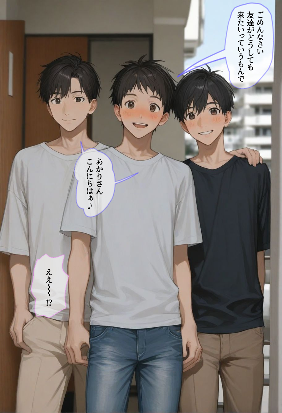 【アナル開発】大学生にアナル開発をされた欲求不満な人妻 無料 同人エロCG画像 3P・4P 画像49