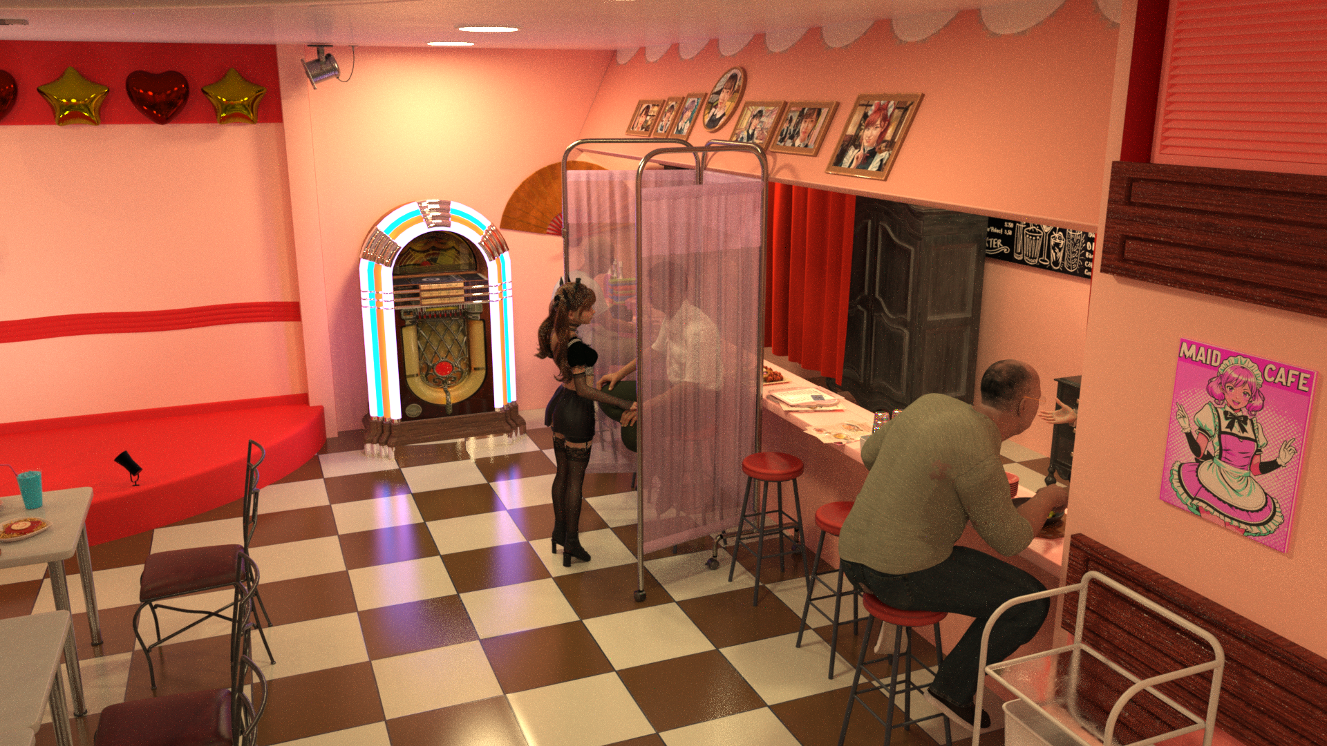 【裏OP】ツインテメイドが裏オプでご奉仕！口移しキス〜フェラ抜き〜スマタ〜潮吹き 無料 同人エロCG画像 オナサポ 画像26