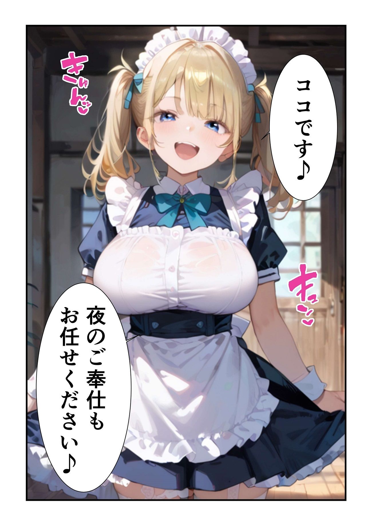 汁だくご奉仕エッチが濃すぎる！！萌え系巨乳メイドの中出しADV｜ 同人エロゲーム おっぱい 画像2